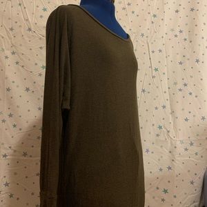 Olive long sweater or sweater dress